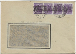 ALLEMAGNE - LETTRE DES ZONES A.A.S - N° 22 BANDE DE 4 - ANNEE 1948 - - Other & Unclassified