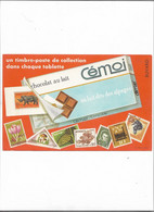 Buvard Ancien  Chocolat Cémoi  Avec Timbres - Chocolat