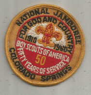 JC ,  écusson Tissu , Scouts , Scout , Scoutisme, Etats Unis , Boy Scouts Of America ,fifty Years Of Service, 1910-1960 - Ecussons Tissu