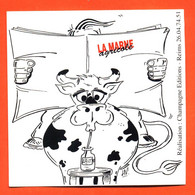 Autocollant " La Marne Agricole " Vache - Adesivi