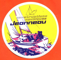 Autocollant " Constructions Nautiques Jeanneau " Voilier - Bateau - Stickers