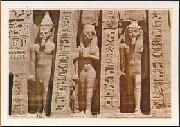 °°° GF1007 - EGYPT - SOME STATUES OF ABOU SIMBEL - With Stamps °°° - Temples D'Abou Simbel