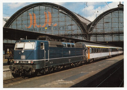 DB - Elektro-Zweifrequenzlokomotive 181 203-1 Für 16 2/3 Im Jahre 1975 Im Frankfurter Hbf. - Treni