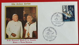 CANADA TROIS RIVIERES 1984 QUEBEC PAPAL VISIT VISITE DU PAPE - Commemorative Covers