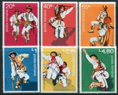 ROMANIA 1977 Folk Dances MNH / **.  Michel 3474-79 - Nuevos