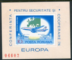 ROMANIA 1977 European Security Conference Block MNH / **.  Michel Block 143 - Blocks & Sheetlets