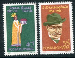 ROMANIA 1977 Personalities MNH / **.  Michel 3433-34 - Unused Stamps