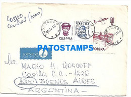 145209 POLAND ANDRYCHOW COVER CANCEL YEAR 1988 CIRCULATED TO ARGENTINA NO POSTAL POSTCARD - Altri & Non Classificati