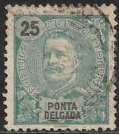 Ponta Delgada – 1897 King Carlos 25 Réis - Ponta Delgada