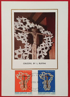 VATICANO VATIKAN VATICAN THE CRUCIFIX 1971 CROCIFISSO BY RUFFINI MAXIMUMCARD - Other & Unclassified