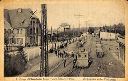 Camp D'Elsenborn Kamp - Gare Militaire Et Poste (top Animatie Train, Edit. Marx & Niessen 1937) - Elsenborn (Kamp)