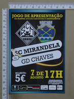 PORTUGAL - JOGO DE APRESENTAÇÃO DO MIRANDELA -  BRAGANÇA -   2 SCANS     - (Nº38467) - Bragança