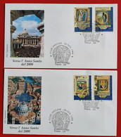 VATICANO VATIKAN VATICAN 1995 TOWARD THE HOLY YEAR 2000 VERSO L'ANNO SANTO 2000 FDC - Storia Postale