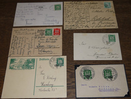 Dt. Reich Brief , 1924/5, Zeppelin-Eckener Werbestempel - Besonderheiten Auf 6 Belegen, U.a. Mit Maschinenstempel Fahne  - Andere & Zonder Classificatie