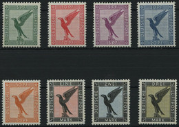Dt. Reich 378-84 **, 1926, Adler, Postfrischer Prachtsatz, Fotoattest H.D. Schlegel, Mi. 1200.- - Ongebruikt
