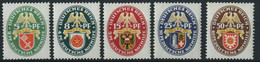 Dt. Reich 430-34 **, 1929, Nothilfe, Normale Zähnung, Prachtsatz, Mi. 240.- - Ongebruikt