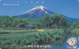 Télécarte JAPON / NTT 250-090 - MONT FUJI TBE - Mountain JAPAN Phonecard - Berg Telefonkarte - Montagne