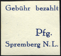SPREMBERG 10BF **, 1946, 6 Pf. Violettultramarin, Ungezähnt, Mit Abart Wertziffer 6 Fehlend, Pracht, Mi. 1000.- - Private & Lokale Post
