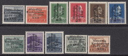 ITALY Occ. ALBANIA  Sassone N.1-11 Gomma Integra - MNH** Cv 875 Euro Con La Rara Varietà N.10bb (Soprastampa Spostata) - Albanien