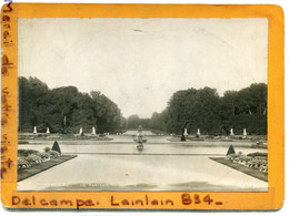 - Grande Photo Ancienne - Fontainebleau, Le Parterre,  Sur Carton épais, Dim : 16.4x 11.2 Cm, BE, Scans. - Anciennes (Av. 1900)