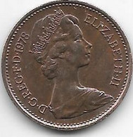 *great Britain 1 Penny 1978  Km 915  Unc/ms63 - 1 Penny & 1 New Penny