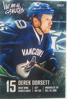 Canucks Vancouver Derek Dorsett - 2000-Hoy