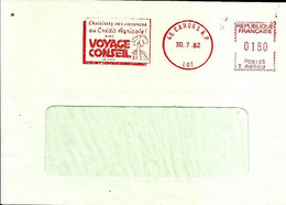 Lettre  EMA Havas T 1982  Voyage Conseil Credit Agricole Vegetaux Arbre Palmier    46 Cahors A81/14 - Autres & Non Classés