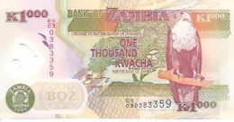 Zambia P-44g 1000 Kwacha 2011 UNC - Zambia