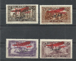 ALAOUITES  YVERT  AEREO  9/12  MH  * - Unused Stamps