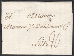 Espagne 1781 - Lettre De Madrid à Destination Lille..............  (DD) DC-9463 - ...-1850 Prephilately