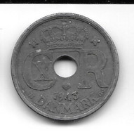 Danemark. 25 öre 1943 Zinc (1033) - Denemarken