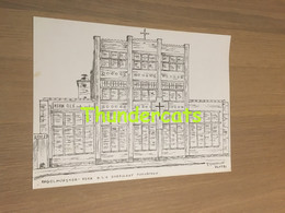 ORIGINELE GROTE TEKENING DOOR PAUL GHYSELEN GHIJSELEN 1993 INGELMUNSTER KERK OLV ONBEVLEKT ONTVANGEN - Dessins