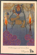 Lib697  - VINTAGE Illustrated ADVERTISING POSTCARD  - Nanni POPE LAMPS - EGYPT - Nanni