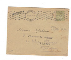 Yvert N° 623 Seul Sur Lettre - 1944-45 Arco Del Triunfo