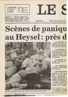 Football - Catastrophe Du Heysel (fac-similé De La Une Du Journal Le Soir, Belgique) Du 30/5/1985 - Historische Dokumente