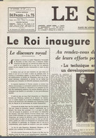 Le Roi Baudouin Inaugure L'Expo 1958 (fac-similé De La Une Du Journal Le Soir, Belgique) Du 18/04/1958 - Historische Dokumente