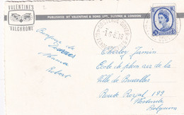 DDX861  -- POSTE MARITIME - Carte-Vue Bateau UK TP Elizabeth II OSTENDE DOUVRES 1965 Vers Westende - Ambulante Stempels