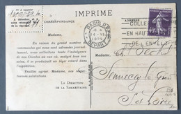 France N°236 Issu De ROULETTE Sur CP "La Samaritaine" 1929 - (C1843) - 1921-1960: Modern Tijdperk