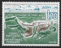 FRENCH ANTARCTIC TERRITORY 1989  Diving MNH - Immersione