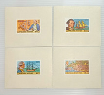 Hourglass, Boat, Transportation, Captain Cook, Imperf MS, MNH Upper Volta - Horlogerie