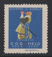 Sweden Pro Tuberculosis 1932 - Gustav II Adolf Kneeling * * - Variétés Et Curiosités