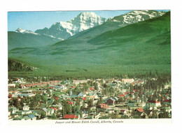 JASPER, Alberta, Canada, BEV & Mount Edith Cavell, Old 4X6 Postcard - Jasper