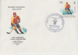 Enveloppe  FDC  1er  Jour   MADAGASCAR      Jeux   Olympiques   SARAJEVO   1984 - Winter 1984: Sarajevo