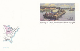 ENTIER POSTAL, "SETTING OF OHIO", Northwest Territory, 1788, 15c - Altri & Non Classificati