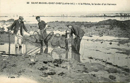St Michel Chef Chef * à La Pêche * La Levée D'un Verveux * Pêche à L'anguille De Mer - Saint-Michel-Chef-Chef