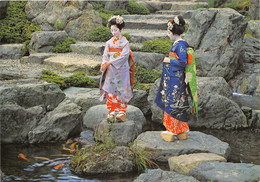 JAPON-MAIKO OR DANCING GIRLS- JAPONNAISES DANSANTE - Andere & Zonder Classificatie