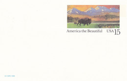 ENTIER POSTAL, "AMERICA THE BEAUTIFUL", Bison, 15c - Other & Unclassified