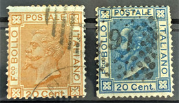 ITALY / ITALIA 1867/77 - Canceled - Sc# 35, 36 - Usati