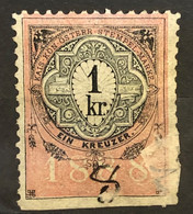 AUSTRIA 1888 - Canceled - Stempelmarke 1kr - Fiscali