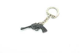 Vintage TOY GUN :  SCHICK Revolver - L=4,5cm - Keychain 1960s - Keywords : Cap - Cork Gun - Rifle - Revolver - Pistol - Decorative Weapons